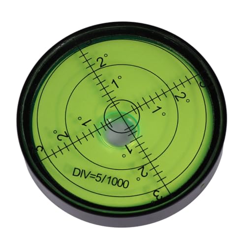 TOBBOMEY 属製形バブル 小型設計 耐久性プラスチック素材 携帯便利 建設測量用 精密水平測定器 黒ケース 緑液