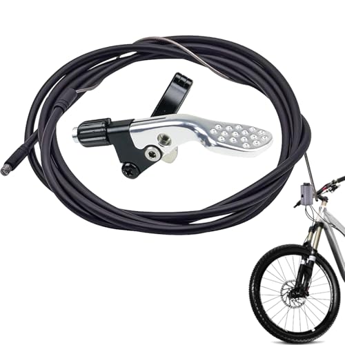 Palanca remota con cuentagotas para de sillín: palanca de cambios para ciclismo, cuentagotas para carretera de montaña, acción suave con enrutamiento externo | Componente de bicicleta ajustable p