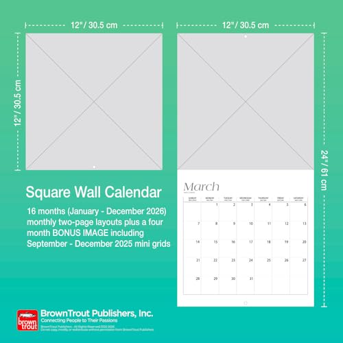 image for Heavy Equipment | 2026 12 x 24 Inch (Hanging) Monthly Square Wall Cale