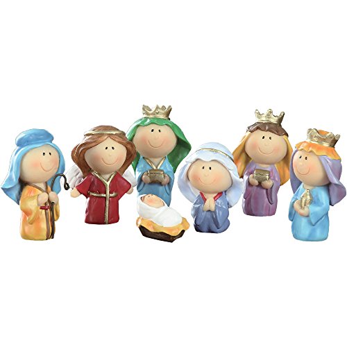 Cute Mini Christmas Nativity Set with Jesus Mary Joseph Wisemen Angel - 7
