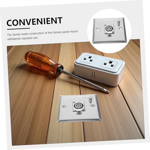 Conector XLR hembra contra ruidos en panel para sistemas de audio KTV 3