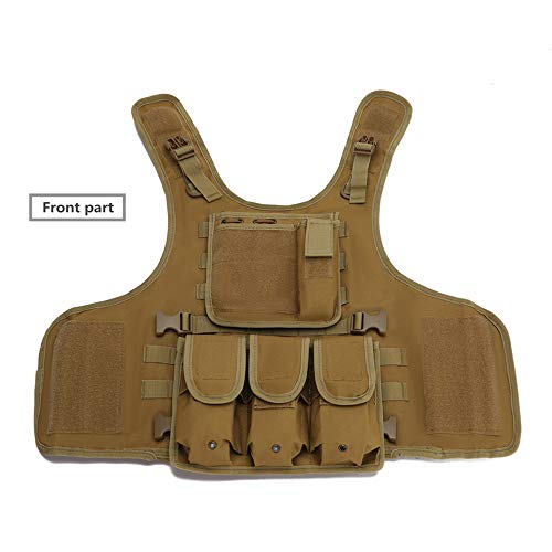 Abenaki Tactical Vest Adjustable Outdoor Gear Load Carrier Vest For Traning,Hunting, Cs Game (Tan) #TOP5