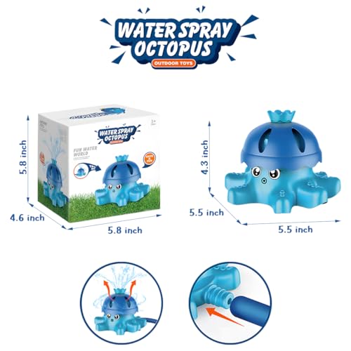 Outdoor Water Spray Sprinkler for Kids and Toddlers,Sprinkler Outdoor Play, Cute Outdoor Kids Toy for Garden, Backyard, Lawn - Splashing Fun for Summer Days
