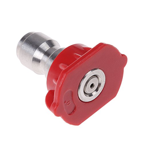 Myhouse Pressure Washer Spray Nozzles Tip Red 0 Degree Spray Nozzles Tip
