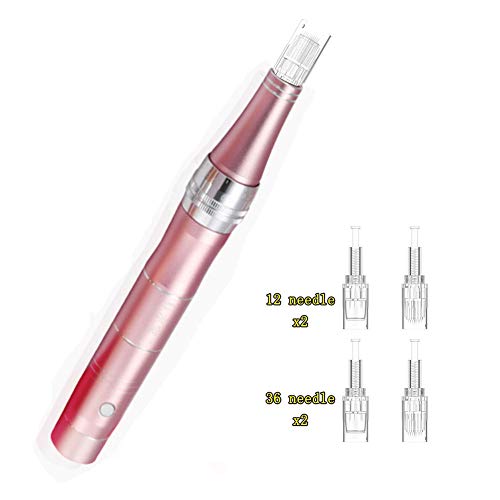 Derma Pen Microneedle 0,25 mm-2,0 mm CathEU Anpassung Elektrischer Derma-Stift Stempel Auto Micro-Nadelrolle Anti-Aging-Hauttherapiegerät (wiederaufladbar, kabellos) Cover