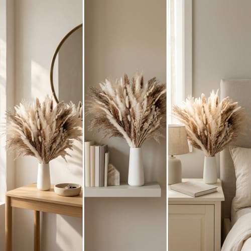 Bouquet de flores secas pampas grass decor 80 piezas miniatura 6