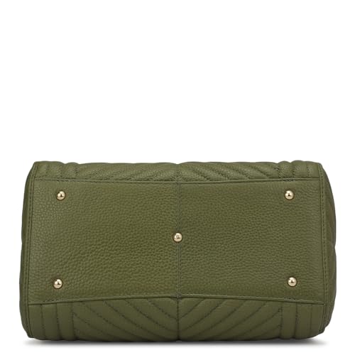 Image of Da Milano Leather Satchel for Women (4459A-OL)