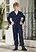 BesserBay Big Boy Summer Fashion Back to School Coveralls Casual Long Sleeve Zipper Uniform Jumpsuit Blue 16 Years