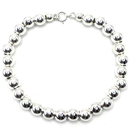 MASBARATA.ES Pulsera Bolas DE Plata DE Ley 925/1000