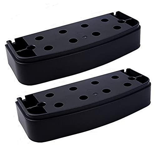 GYM MASTER Adjustable Step Aerobics Workout Platform Stepper - Extension Pair (Black)