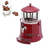 Commercial Hot Chocolate Maker Machine, 5L/10L Electric Hot Chocolate Dispenser Heating and Melting Mixing Machine, 86-194℉Temperature Control, for Coffee Milk Tea Juice Tea(5L)