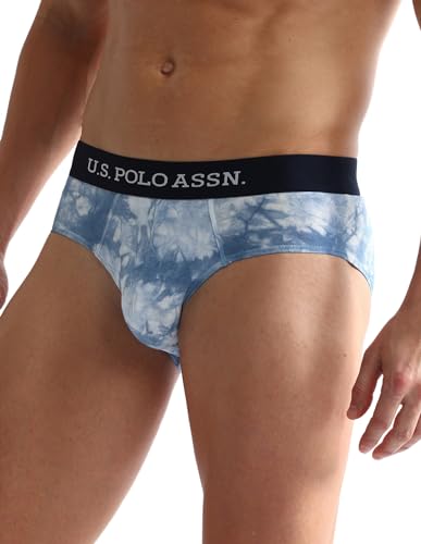 Image of U.S. Polo ASSN. Mens OEB03 Cotton Stretch Tie Dye Underwear Briefs - Pack of 1