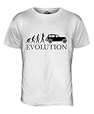Candymix Voiture Ancienne Évolution T Shirt Homme, Taille 2X Large, Couleur Bianco