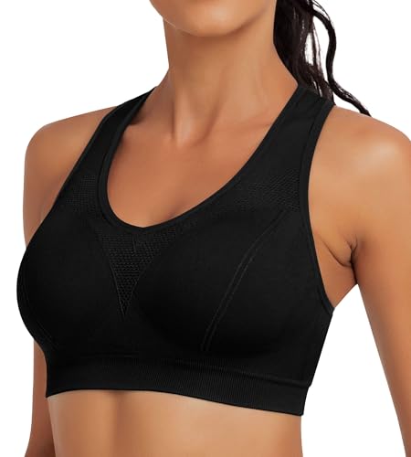 Image of MIRITY Women Racerback Sports Bras - High Impact Workout Gym Activewear Bra