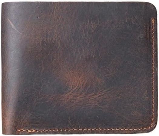 Extra Capacity Travel Wallet for Men Genuine Leather Short Wallets