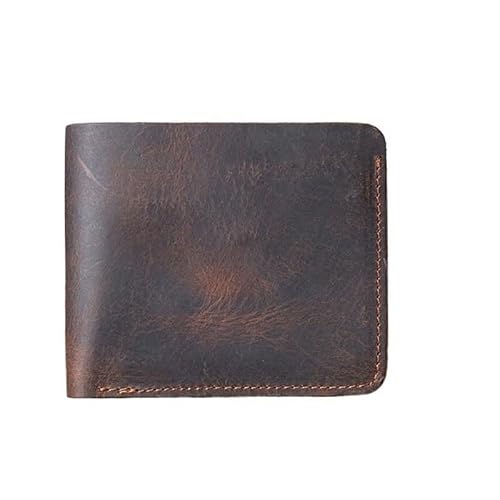 [EPMNTHI] Extra Capacity Travel Wallet for Men Genuine Leather Short Wallets