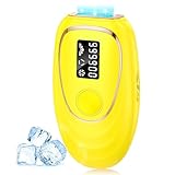 Haarlosy IPL Laser Hair Removal Device for Women and Men, Ice Cooling Painless Hair Remover Machine for Salon Quality Long Lasting Results at Home, for Face, Bikini Line, Armpit, Body, Bright Yellow