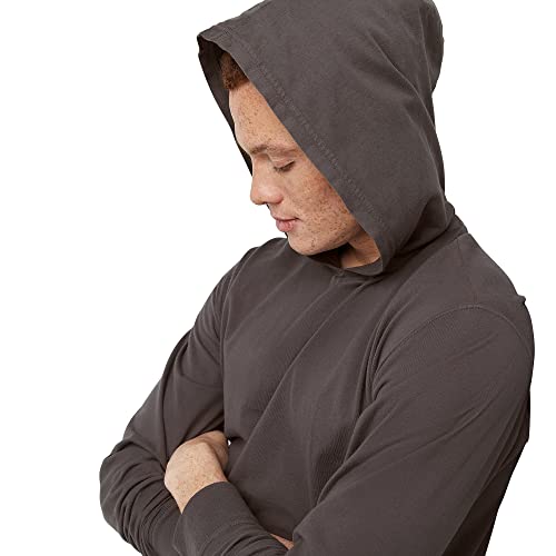 Hanes Men's T-Shirt, Long-Sleeved Hoodie, Garment Dyed Cotton Tee4
