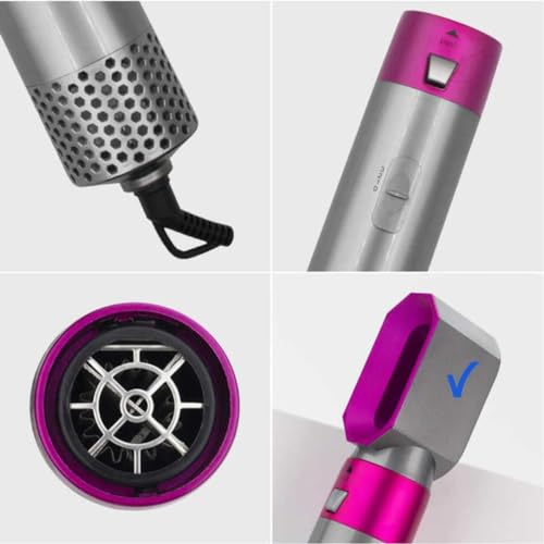 Escova Secadora Ar Quente Profissional Alisa Modela Cabelo 5 em 1 Penteado Feminino Elétrico Multifu