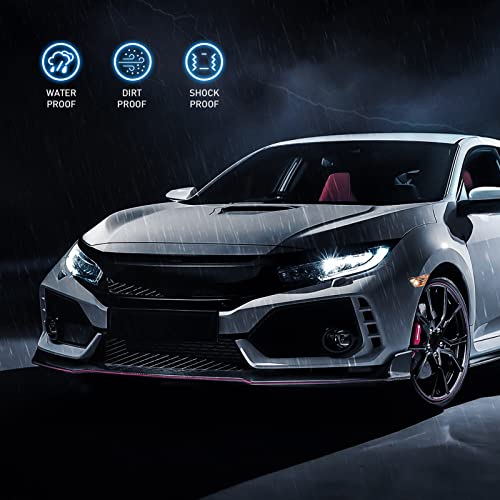 Led Headlights Assembly For 10Th Gen 2016-2021 Honda Civic Sedan/Coupe/Hatchback/Type R, Halogen Headlamp With Blue To White Drl, Clear Lens #TOP6