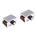 Generic 2pcs Acv Regulator High Power Motor Dimming Switching Regulator Constant Temperature Controller Thermostat Controller 4000w Voltage Regulator Switch Controller Electronic Module