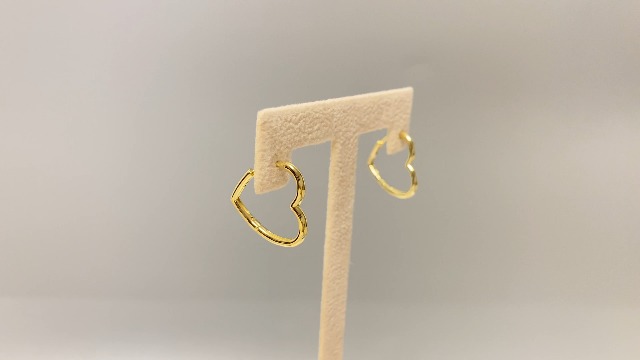 Pendientes Corazon Pendientes De Aro Corazón En Plata De Ley 925