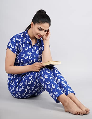 Image of Women's Rayon Printed Night Suit Set