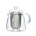 GXLXY Pyrex dzbanek do herbaty, herbata owocowa z czarną herbatą, dzbanek do herbaty z sitkiem ze stali nierdzewnej, 360 ml