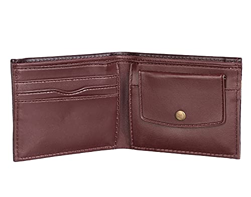 Image of Brown Slim Pu Leather Wallet Purse for Boys and Men