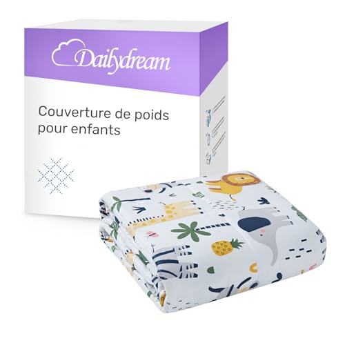 Dailydream Couverture Lestée Enfant Safari 90x120 cm