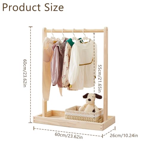 Support simple au sol pour vêtements bébé et chapeaux enfants