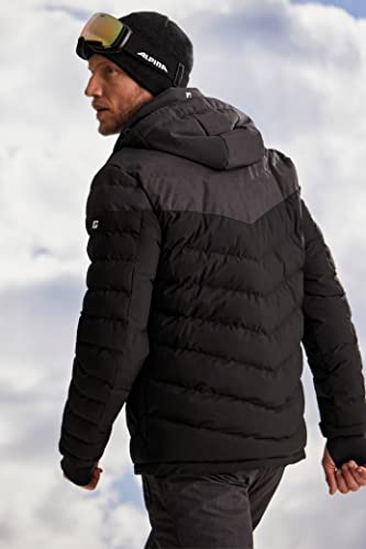 Foto von Killtec Herren Ksw 115 Mn Qltd Jckt Skijacke Jacke in Daunenoptik mit abzippbarer Kapuze und Schneefang, Schwarz, XL EU