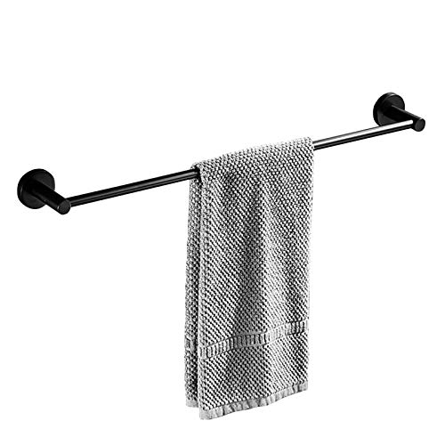 Porte-serviettes en cuivre noir mat, support mural pour douche, 50cm