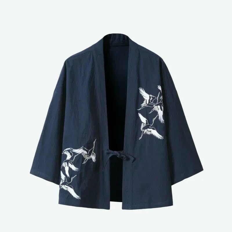 Camisa china bordada en algodón premium de confección japonesa retro 2