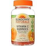 Sundown Naturals Vitamin C Gluten Free Gummies Delicious Orange Flavor - 90 ct, Pack of 3