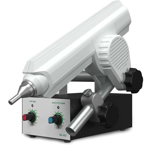 Dispensador automático de pegamento termofusible de 11 mm, pistola de pegamento caliente de tamaño completo con boquilla de 2,6 mm y temperatura ajustable para embalaje de cartón