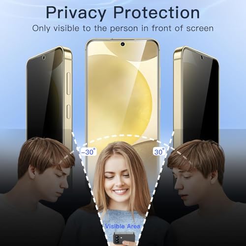Image of Premium Privacy Tempered Glass Screen Protector for Galaxy S26 Ultra (6.9 Inch, Pack of 1) Edge to Edge Coverage Anti-Spy 9H Hardness Screen Guard with Installation Kit & Guide