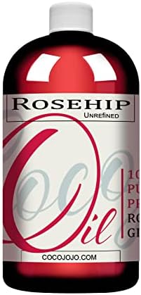 Dr Joe Lab Rosehip Oil 16 oz 100% Pure Natural Cold Pressed Unrefined Extra Virgin Rosehip Seed Oil- Therapeutic Grade A for Hair Skin Body Nail and Beard