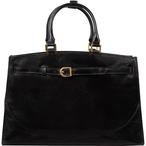 Image of Time Resistance Leather Handbag for Women - Full-Grain Leather Tote Bag - Top Handle Shoulder Bag