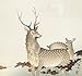 Deer (1900 - 1930) by Ohara Koson Portrait - 5 in x 7 in Design - 8 in x 10 in Matted