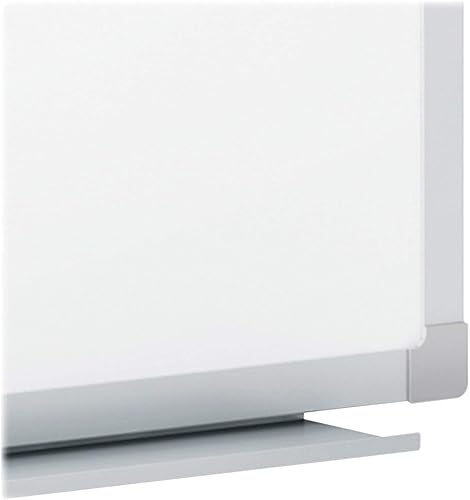Mead - Pizarra de borrado en seco pizarra blanca 24 x 18 pulgadas marco de aluminio con acabado plateado 85355