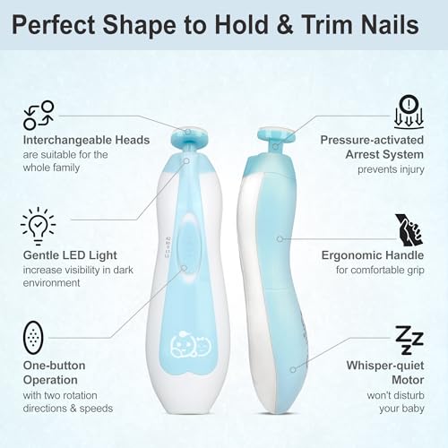 image for Baby Nail Trimmer 21 in 1, Usage Labeled Case & 13 Extra Replacement T