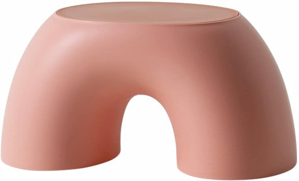 LAN ZHANG GUI Kid Stool Children's Stool Rainbow Stool Foot Stool is Suitable for Living Room bedrooms, Study, Kitchen and Bathroom, etc. (Pink)