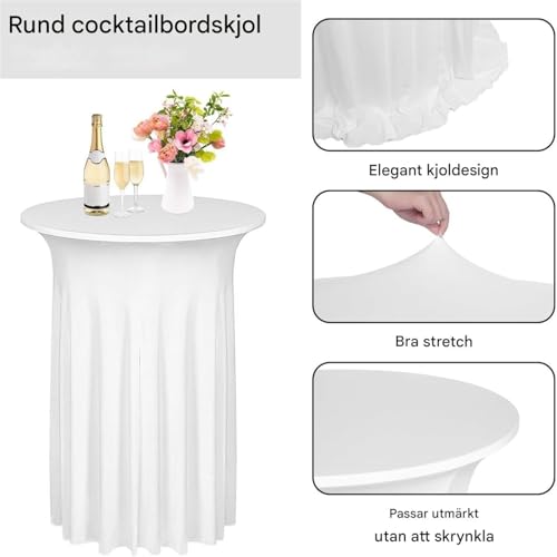 Couverture de table de cocktail pour buffet de Noël, décoration de bistro et réception extérieur - 8