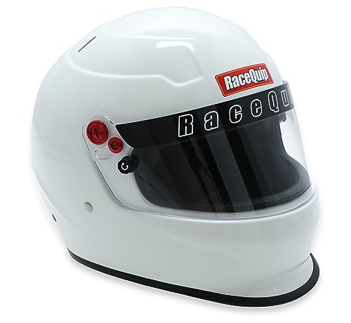 RACEQUIP Full Face Helmet PRO20 Series Snell SA2020 Rated Gloss White 2X-Large 276117