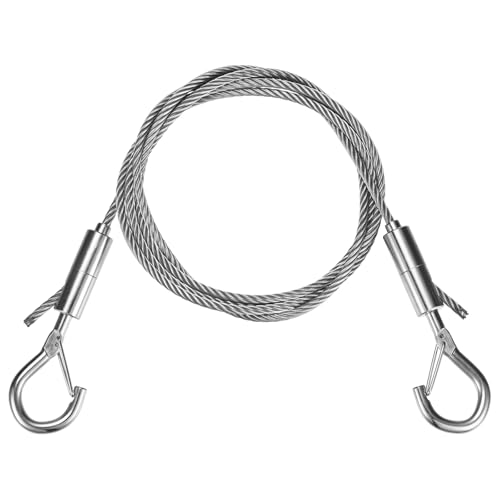 Image of M METERXITY 1-Pack Adjustable Picture Hanging Wire Kit, 1.5mx4mm Mirror Hanging Wire, Holds Up to 882lbs(400kg) 4.9FT Picture Frame Wire for Billboards /Basket /Flowerpot