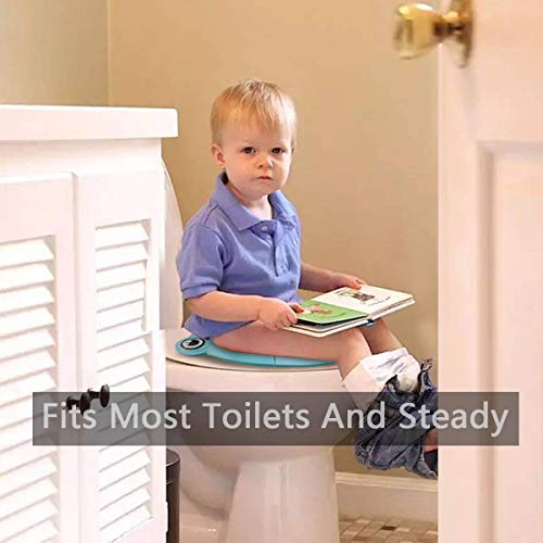 Safcare Folding Large Non-Slip Potty Training Seat For Boys And Girls, Travel Portable Reusable Toddlers Toilet Seat Covers Liners Fits Round & Oval Toilets With Carry Bag #TOP3