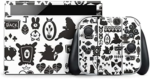 Skinit Decal Gaming Skin Compatible with Nintendo Switch OLED (2021) - Officially Licensed Disney Alice in Wonderland Falling Down The Rabbit Hole Design