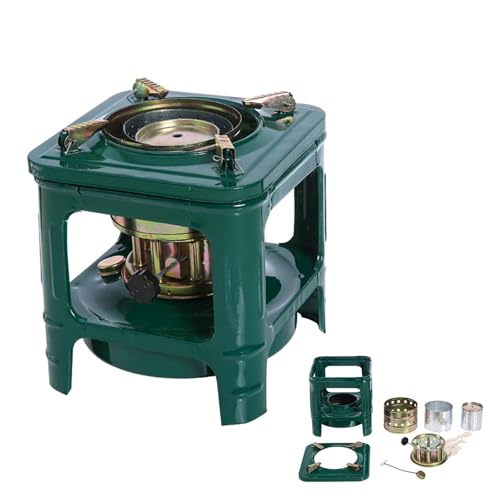 Portable Kerosene Stove 8-Wicks, Fogon de Petróleo para Cuba, Compact Outdoor Camping Stove for Cooking & Heating, Lightweight Backpacking Oil Burner for Survival, Hiking