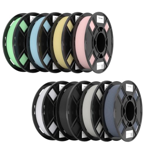 Image of eSUN Matte PLA 3D Printer Filament 1.75mm PLA 2KG Bundle Multicolor